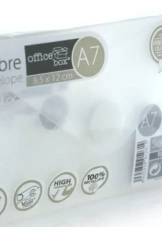 PAQ/10 SOBRE A7 V-LOCK 85X120 MM VELCRO COLOR TRANSLUCIDO