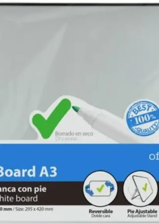 PIZARRA BLANCA A3 MAGNETICA CON PIE