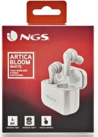 AURICULARES INALAMBRICOS BLANCOS 24 HRS AUTONOMIA CARGA USB