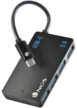 ADAPTADOR USB-C A 4 PUERTOS USB 3.0 HUB PC/MAC