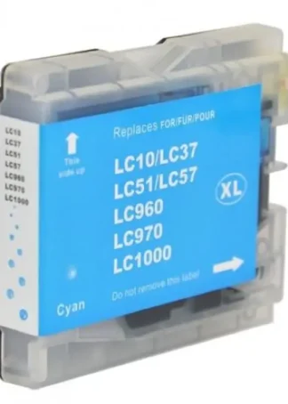 CARTUCHO TINTA COMPATIBLE BROTHER LC970C LC1000XL CIAN