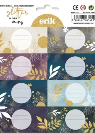 ETIQUETAS ADHESIVAS GLITTER