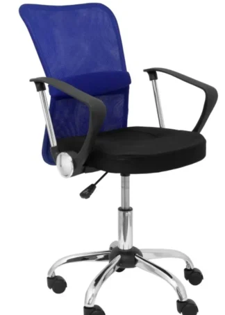 SILLA INFANTIL CARDENETE RESPALDO MALLA AZUL ASIENTO NEGRO