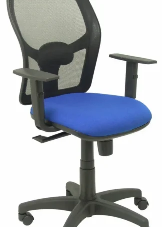SILLA C/ RUEDAS ALOCEN RESPALDO MALLA NEGRO ASIENTO AZUL
