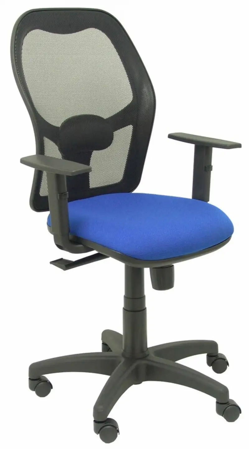SILLA C/ RUEDAS ALOCEN RESPALDO MALLA NEGRO ASIENTO AZUL