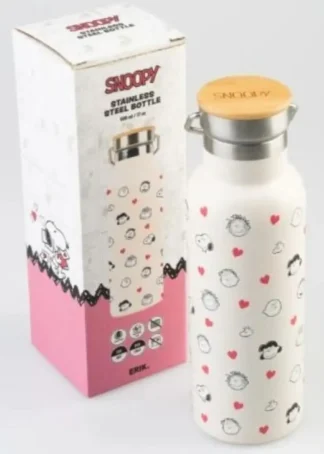 BOTELLA METALICA CON ASA SNOOPY LOVE SEASON