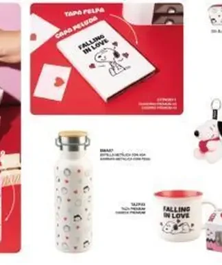 EXPOSITOR SOBREMESA DECORADO SNOOPY LOVE SEASON