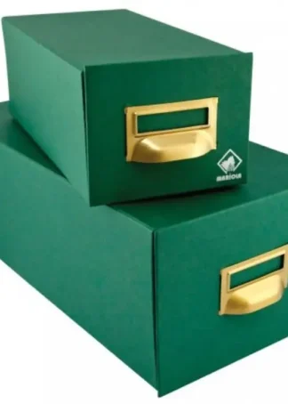 FICHERO CARTON FORRADO EN GELTEX 250X190X250 500 FICHAS Nº5