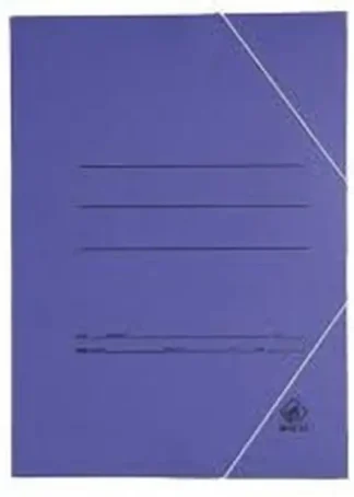 PAQ/20 CARPETA CARTON Fº GOMAS Y BOLSA AZUL