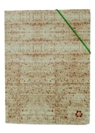 PAQ/20 CARPETA SIMILCORCHO FOLIO GOMAS SOLAPAS RECICLABLE