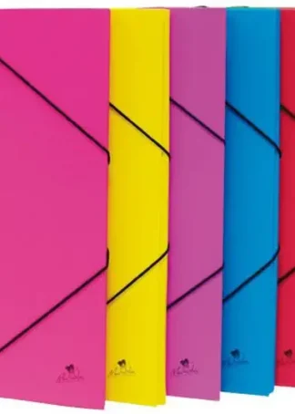 CARPETA Fº GOMAS Y SOLAPAS CARTON FORRADO COLORES SURTIDOS