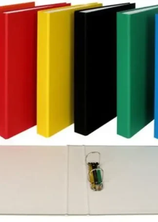 PAQ/8 CARPETA 4º 2 ANILLAS 25MM CARTON FORRADO COLORES SURT