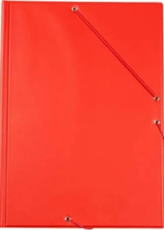 CARPETA CLASIFICADORA GOMAS Y SOLAPAS Fº ROJO