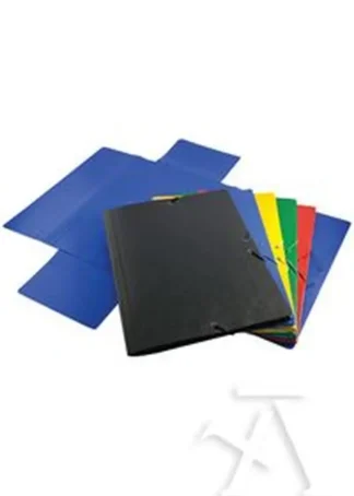 PAQ/5 CARPETA A3 GOMAS Y SOLAPAS CARTON COMPACTO COLORES S.