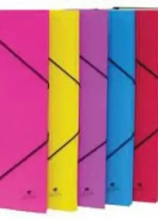 CARPETA Fº GOMAS Y SOLAPAS CARTON FORRADO COLOR AZUL