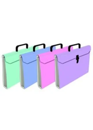 PAQ/4 MALETIN FUELLE Fº ACORDEON 6 BOLSAS CARTON PLASTIFIC.