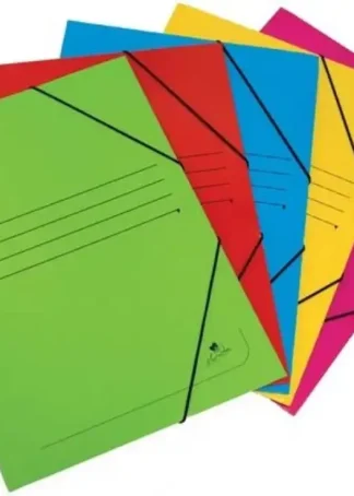 PAQ/20 CARPETA CARTON 4º GOMAS Y SOLAPAS COLORES SURTIDOS