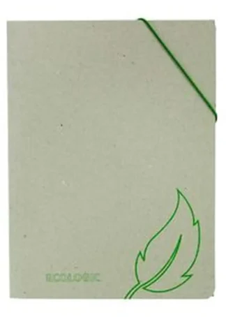 PAQ/8 CARPETA ECOLOGIC FOLIO GOMAS SOLAPAS RECICLABLE