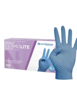 C/100 GUANTES NITRILO DERMOLITE AZUL TALLA XL