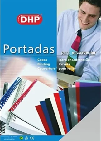 PACK 100 PORTADA A4 PP 450 MICRAS COLOR AZUL DHP