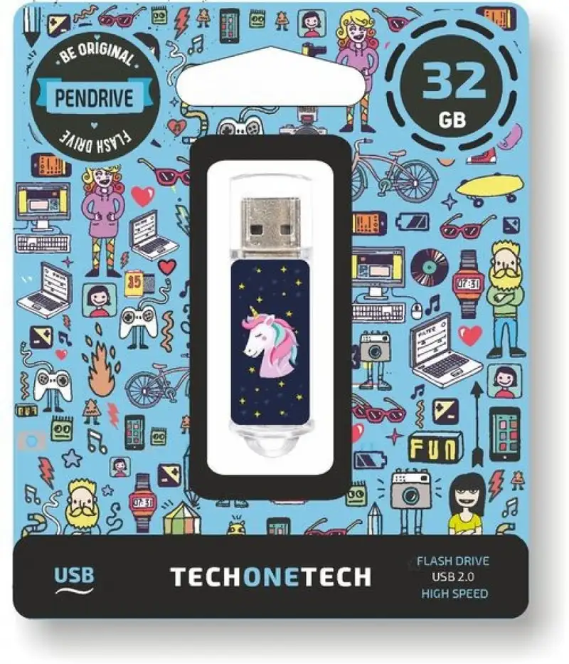 PENDRIVE 32GB USB 2.0 UNICORNIO DREAM