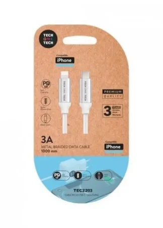 BLISTER CABLE DE DATOS USBC A 3A 1 METRO COLOR GRIS