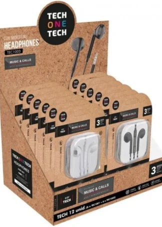 EXP 12 AURICULARES ERGONOMICOS EARTECH TECH ONE TECH