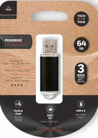 PENDRIVE 64GB 2.0 BASIC NEGRO