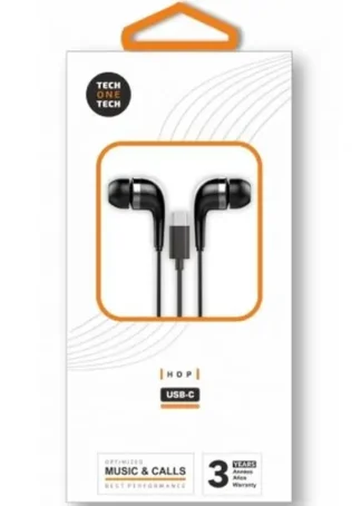 AURICULARES HOP NEGROS INTRAUDITIVOS CONECT. USB-C