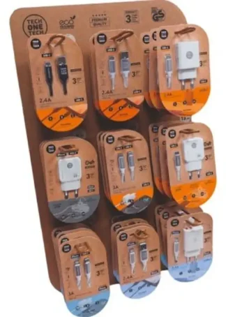 EXP 27 CARGADORES Y CABLES EKO MODELOS SURTIDOS