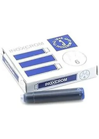 ESTUCHE 6 CARTUCHOS TINTA AZUL PARA PLUMA