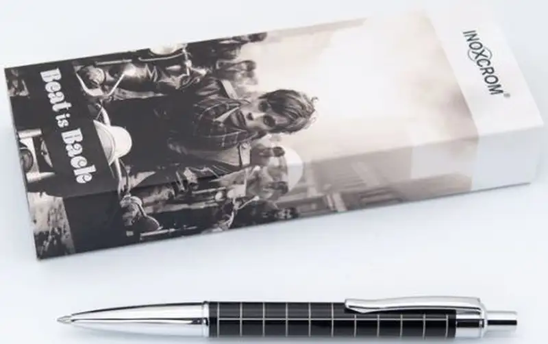 BOLIGRAFO BEAT IS BACK TARTAN NEGRO