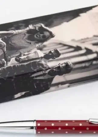 BOLIGRAFO BEAT IS BACK POLKA DOTS BURDEOS