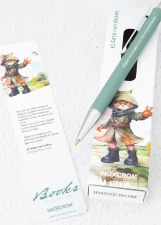 ESTUCHE BOLIGRAFO BOOKS CUENTOS EL GATO CON BOTAS