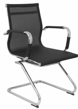 SILLON BARRAX CONFIDENTE PATIN MALLA NEGRO