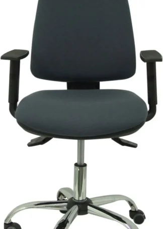 SILLA CON RUEDAS ELCHE RESPALDO Y ASIENTO BALI GRIS BRAZOS