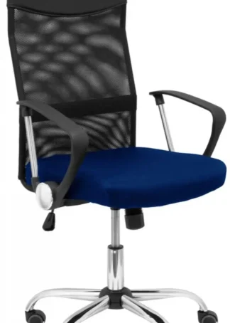 SILLA C/ RUEDAS GONTAR RESPALDO MALLA NEGRO ASIENTO AZUL