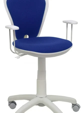 SILLA C/ RUEDAS JUVENIL SALINAS BLANCA BALI ASIENTO AZUL