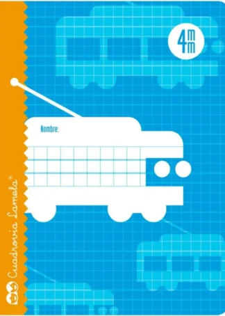LIBRETA 4º 16H 70G CUADROVIA 4MM