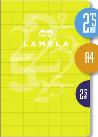 LIBRETA A4 50H 70G CUADROVIA 2,5MM COLORES SURTIDOS