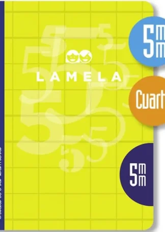 LIBRETA A5 50H 70G CUADROVIA 5MM COLORES SURTIDOS