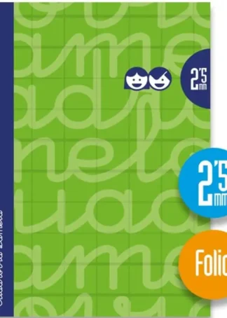 CUADERNO ESPIRAL Fº 80H 90G 2,5MM VERDE CUADROVIA EXTRADURA