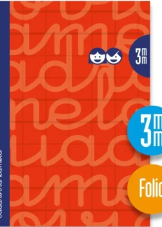 CUADERNO ESPIRAL Fº 80H 90G 3MM ROJO CUADROVIA EXTRADURA