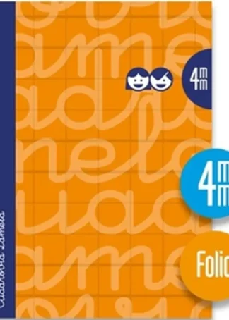 CUADERNO ESPIRAL Fº 80H 90G 4MM NARANJA CUADROVIA EXTRADURA