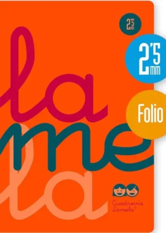 CUADERNO ESPIRAL Fº 80H 90G 2,5MM NARANJA CUADROVIA PP.