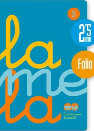 CUADERNO ESPIRAL Fº 80H 90G 2,5MM AZUL CUADROVIA PP.