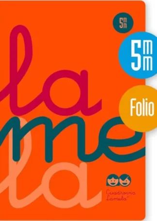 CUADERNO ESPIRAL Fº 80H 90G 5MM NARANJA CUADROVIA PP.