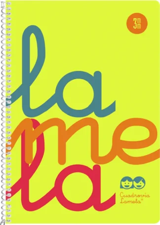 CUADERNO ESPIRAL 4º 80H 90G 3MM AMARILLO CUADROVIA PP.