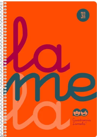 CUADERNO ESPIRAL 4º 80H 90G 3MM NARANJA CUADROVIA PP.