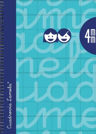 CUADERNO ESPIRAL 4º 80H 90G 4MM TURQUESA CUADROVIA EXTRADUR